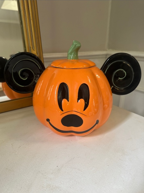 Disney Other - Disney Mickey Mouse Halloween Pumpkin Cookie/Candy Jar NEW